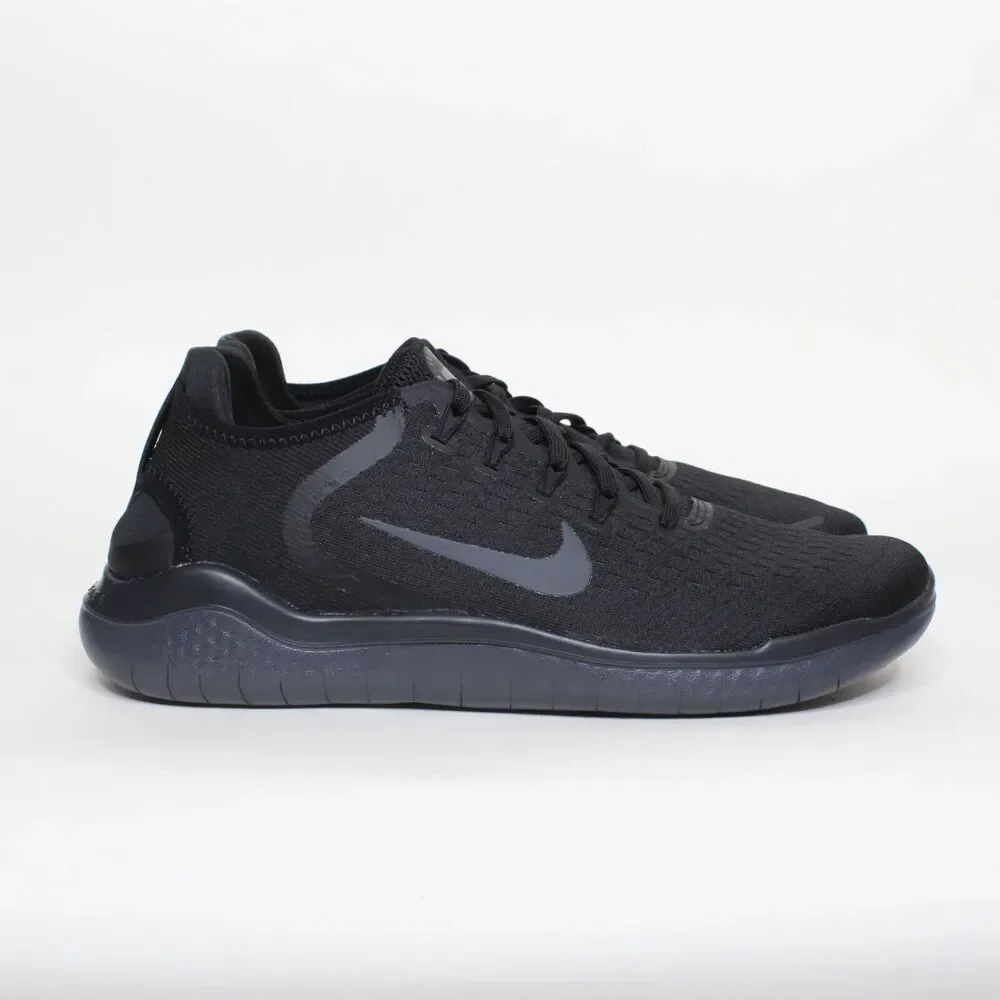 Nike Men's Free Run 2018 Black Anthracite Running Shoes 942836-002 Size 7.5 New - Picture 2 of 6